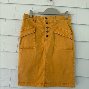 Anthropologie skirt by Pilcro and the letterpress sz 2 cognac jean.